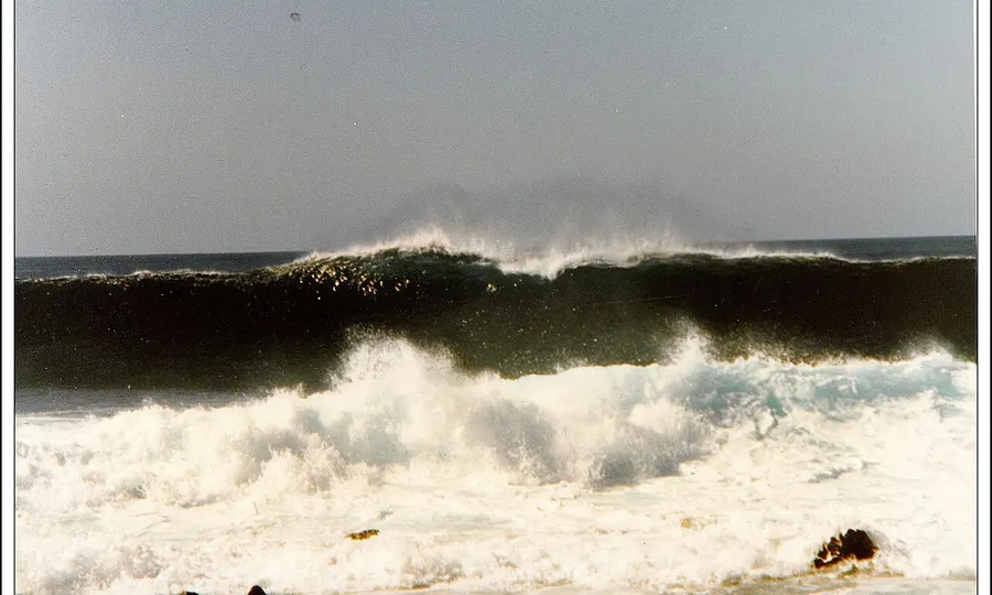 Surf at Famara beach, Lanzarote