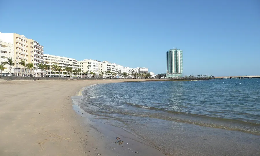 Playa del Reducto beach at Arrecife, Lanzarote